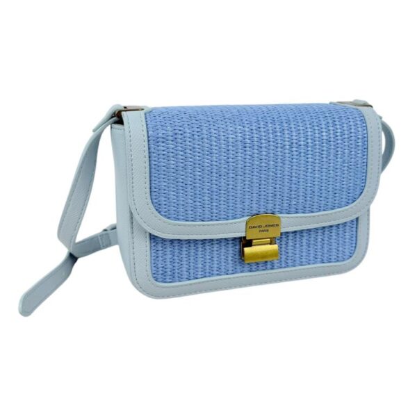 Bolso Bandolera Sintético y Bicolor David Jones con Compartimento Trasero y Solapa de Mujer - Imagen 5