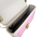 Bolso Bandolera Sintético y Bicolor David Jones con Compartimento Trasero y Solapa de Mujer - Imagen 10