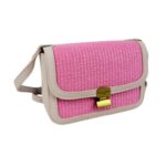 Bolso Bandolera Sintético y Bicolor David Jones con Compartimento Trasero y Solapa de Mujer - Imagen 8