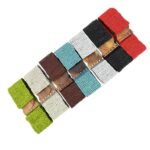 Cinturón Artesanal Exclusivo de Cristal con Diseño Bolitas y Madera de Mango para Mujer - Imagen 2