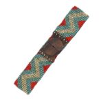 Cinturón Artesanal Elástico de Cristal con Diseño Bolitas Multicolor y Madera de Mango Mujer - Imagen 9