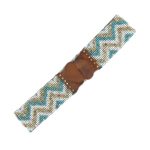 Cinturón Artesanal Elástico de Cristal con Diseño Bolitas Multicolor y Madera de Mango Mujer - Imagen 10