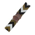 Cinturón Artesanal Elástico de Cristal con Diseño Bolitas Multicolor y Madera de Mango Mujer - Imagen 4