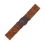 Cinturón Artesanal Elástico de Cristal con Diseño Bolitas Multicolor y Madera de Mango Mujer - Imagen 5