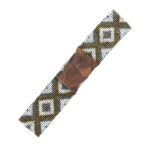 Cinturón Artesanal Elástico de Cristal con Diseño Bolitas Multicolor y Madera de Mango Mujer - Imagen 6