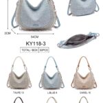 Bolso de Hombro Sintético Hobo Kaylee con Decoración Marina y Estilo Vintage para Mujer