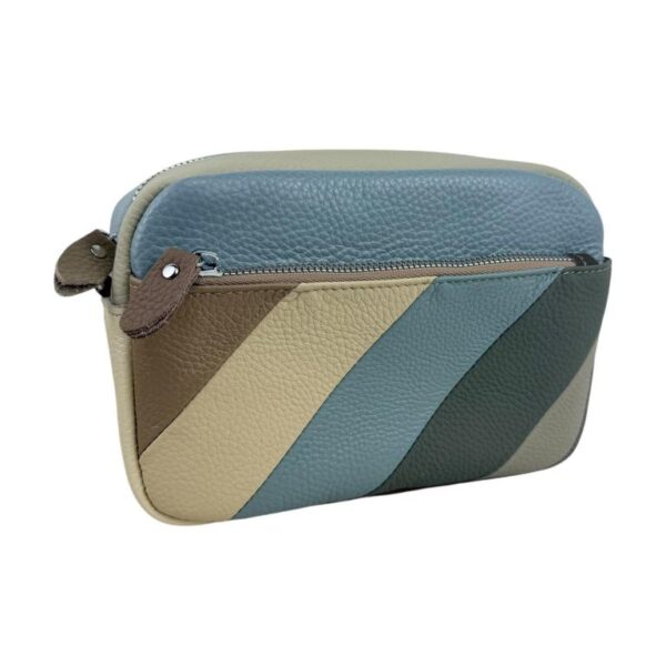 Bolso Bandolera Multicolor de Piel con Diseño Exclusivo y Bolsillos Exteriores para Mujer - Imagen 3