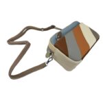 Bolso Bandolera Multicolor de Piel con Diseño Exclusivo y Bolsillos Exteriores para Mujer