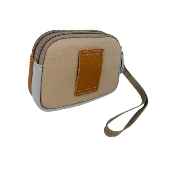 Monedero Multicolor de Piel con Diseño Exclusivo, Asa Corta y 2 Bolsillos para Mujer - Imagen 12