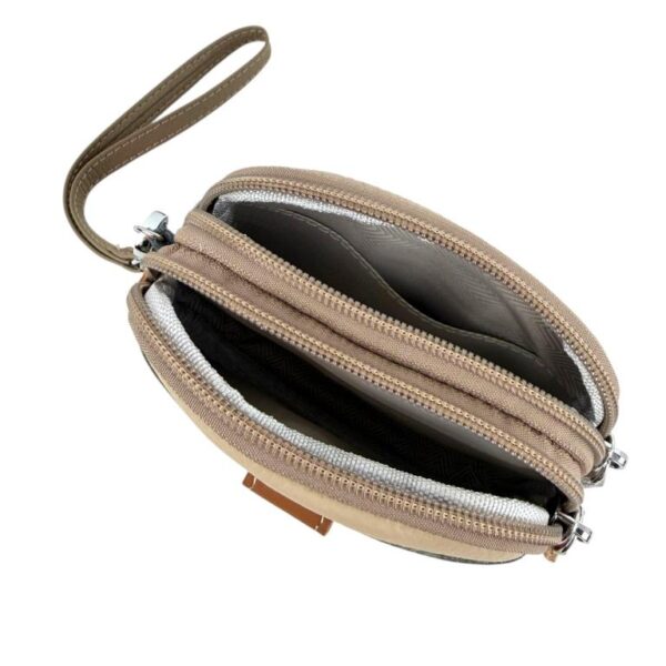 Monedero Multicolor de Piel con Diseño Exclusivo, Asa Corta y 2 Bolsillos para Mujer - Imagen 13