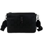 Bolso Bandolera Sintético con Mini Solapa Frontal y 3 Compartimentos Internos para Mujer - Imagen 2