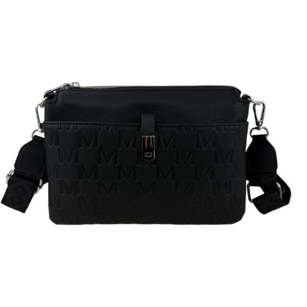 Bolso Bandolera Sintético con Mini Solapa Frontal y 3 Compartimentos Internos para Mujer - Imagen 2