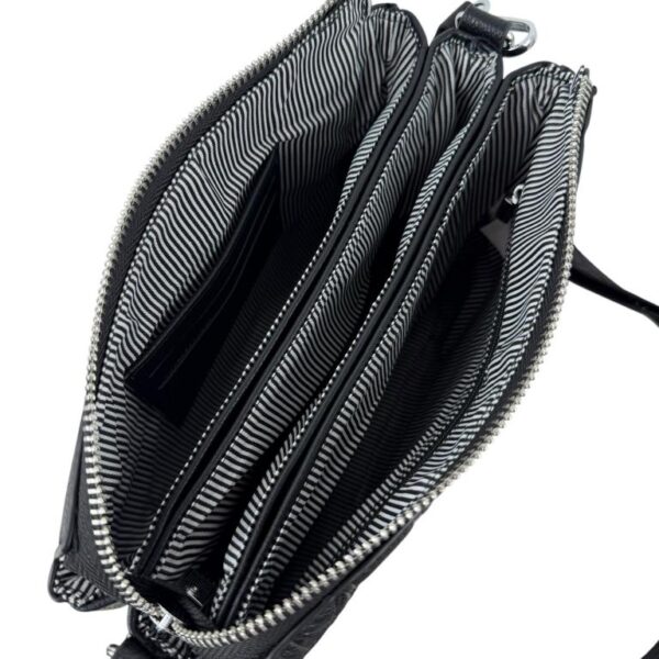 Bolso Bandolera Sintético con Mini Solapa Frontal y 3 Compartimentos Internos para Mujer - Imagen 5