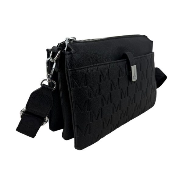 Bolso Bandolera Sintético con Mini Solapa Frontal y 3 Compartimentos Internos para Mujer - Imagen 3