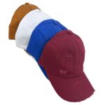 Gorra Ajustable de Mujer en Algodón 100% con Visera, Colores Lisos y Diseño Urbano