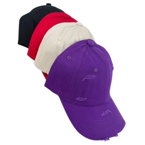 Gorra Ajustable de Mujer en Algodón 100% con Visera, Colores Lisos y Diseño Urbano - Imagen 3