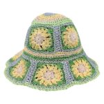 Sombrero de Papel Mujer con Diseño Flores y Talla Única para Verano - Imagen 12