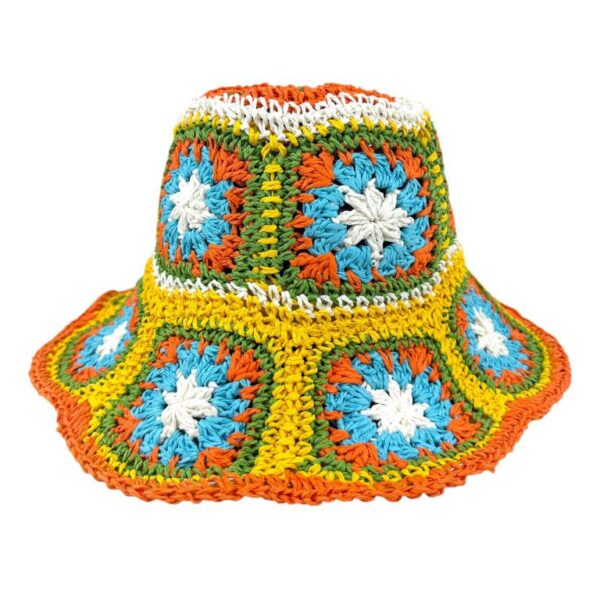 Sombrero de Papel Mujer con Diseño Flores y Talla Única para Verano - Imagen 11