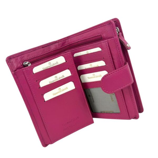 Cartera de Gran Calidad en Piel Nazareno Gabrielli con Caja, Mini Solapa y Fabricado en India - Imagen 11