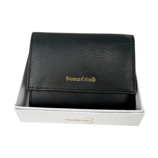 Cartera de Gran Calidad en Piel Nazareno Gabrielli con Caja y Fabricado en India para Mujer - Imagen 6