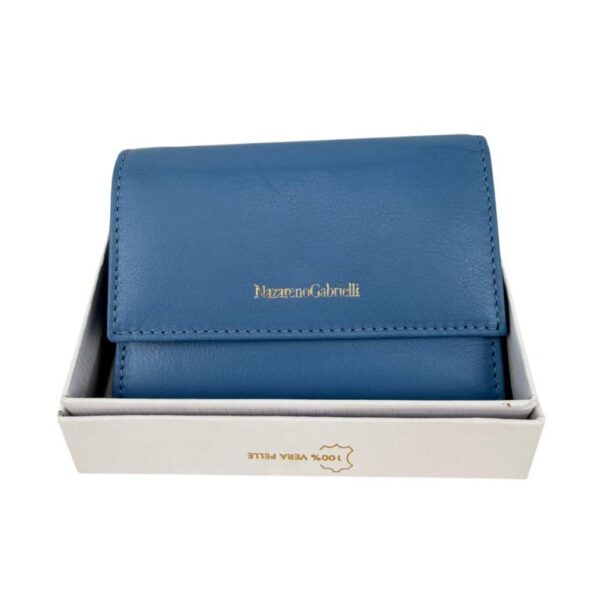 Cartera de Gran Calidad en Piel Nazareno Gabrielli con Caja y Fabricado en India para Mujer - Imagen 7