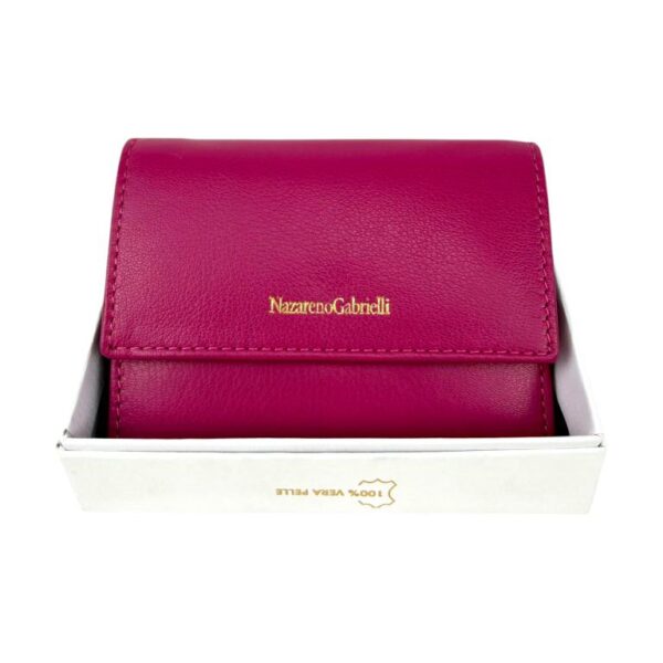 Cartera de Gran Calidad en Piel Nazareno Gabrielli con Caja y Fabricado en India para Mujer - Imagen 4
