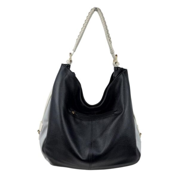 Bolso de Hombro Sintético Tricolor Maxfly con Asa Trenzada y Lateral Decorativo para Mujer - Imagen 2