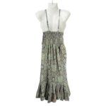 Cómodo Vestido Largo Artesanal de Seda para Mujer con Lazo Frontal y Espalda Descubierta- Mayorista España