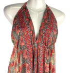 Vestido Largo Artesanal de Seda para Mujer con Espalda Descubierta y con Escote - Imagen 5