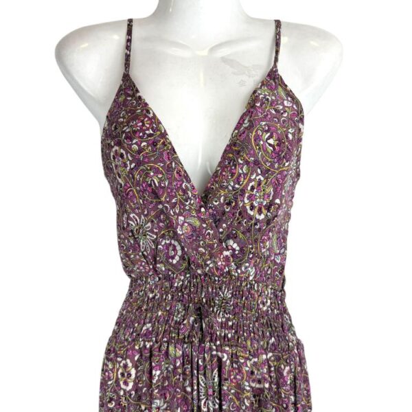 Cómodo Vestido Largo Artesanal de Seda para Mujer con Espalda Descubierta y Talla Única - Imagen 4