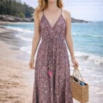 Cómodo Vestido Largo Artesanal de Seda para Mujer con Espalda Descubierta y Talla Única - Mayorista España