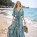 Vestido Artesanal Largo de Seda con Talla Única, Bonitos Colores y Gran Calidad para Mujer - Mayorista España