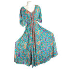 Vestido Artesanal Largo de Seda con Talla Única, Bonitos Colores y Gran Calidad para Mujer - Imagen 3