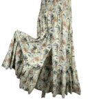 Vestido Largo Artesanal de Seda para Mujer con Cuello en V y Espalda Descubierta - Imagen 7