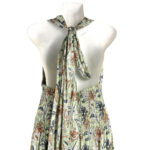 Vestido Largo Artesanal de Seda para Mujer con Cuello en V y Espalda Descubierta - Imagen 6