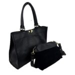 Amplio Bolso Sintético de Mujer con Solapa de Giro y Bolsito Extra con Cremallera - Imagen 2