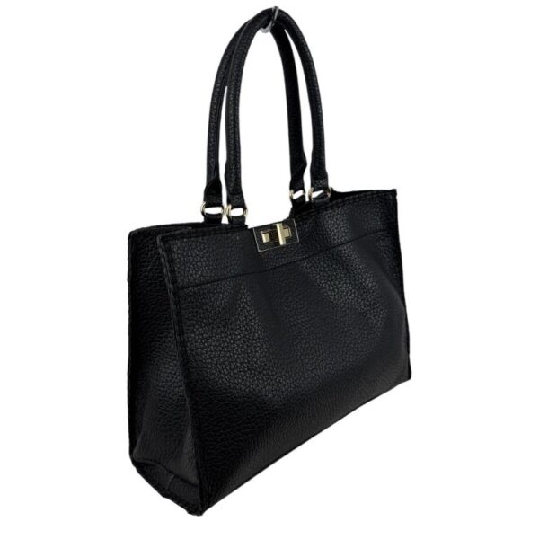 Amplio Bolso Sintético de Mujer con Solapa de Giro y Bolsito Extra con Cremallera - Imagen 3