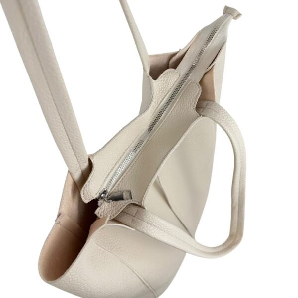 Bolso de Hombro Sintético Universitario con Cremallera + Bolsito Bandolera Interno para Mujer - Imagen 4