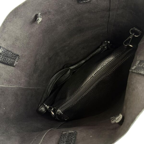 Amplio Bolso Sintético Universitario + Bolsito Interno con Cremallera de Mujer - Imagen 5