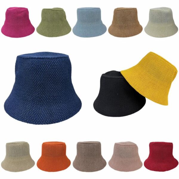 Gorro de Pescador de Mujer en Algodón con Colores Lisos e Ideal para Regalo - Imagen 2