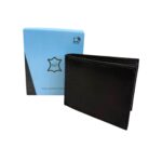 Cartera Masculina Abierta de Piel Fabricada en India con Múltiples Compartimentos Interiores- Mayorista España