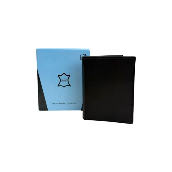 Cartera Vertical de Piel Masculina Fabricada en India con Multicompartimentos- Mayorista España