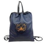 Mochila de piel con bordado tigre - Imagen 12