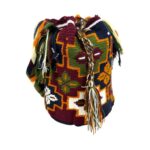 Bolso Mochila Wayuu Colombia Grande Artesanal con Diseño Multicolor Exclusivo - Imagen 14