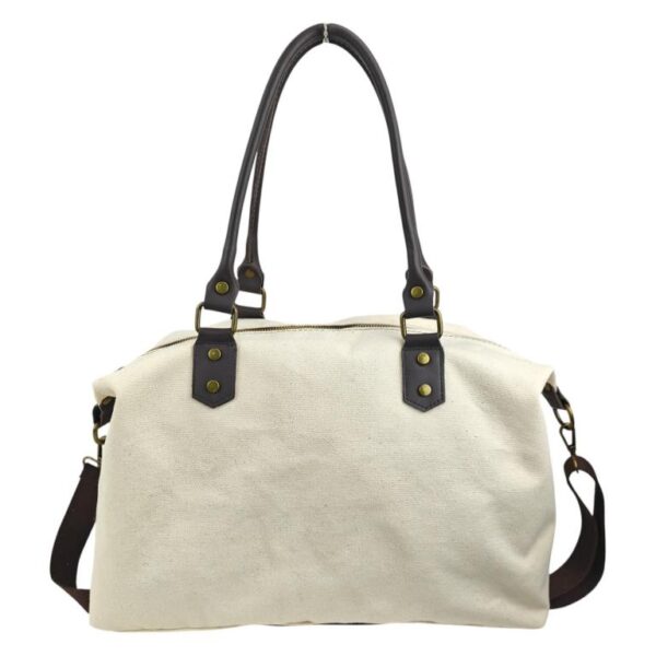Bolso de Hombro Canvas con Asas de Piel y Gran Calidad para Mujer - Imagen 5