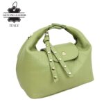 Elegante Bolso de Piel Italiana con Cadena Dorada y Doble Solapa para Mujer - Imagen 11