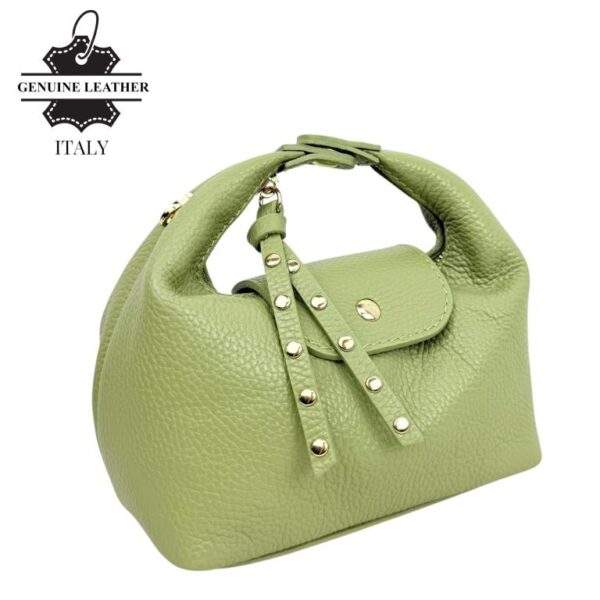 Elegante Bolso de Piel Italiana con Cadena Dorada y Doble Solapa para Mujer - Imagen 11