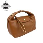 Elegante Bolso de Piel Italiana con Cadena Dorada y Doble Solapa para Mujer - Imagen 12