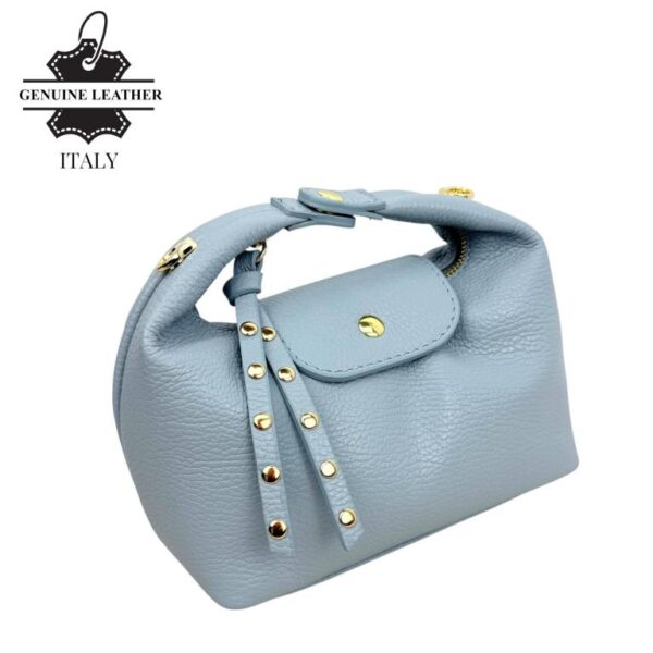 Elegante Bolso de Piel Italiana con Cadena Dorada y Doble Solapa para Mujer - Imagen 13