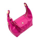 Elegante Bolso de Piel Italiana con Cadena Dorada y Doble Solapa para Mujer - Imagen 5